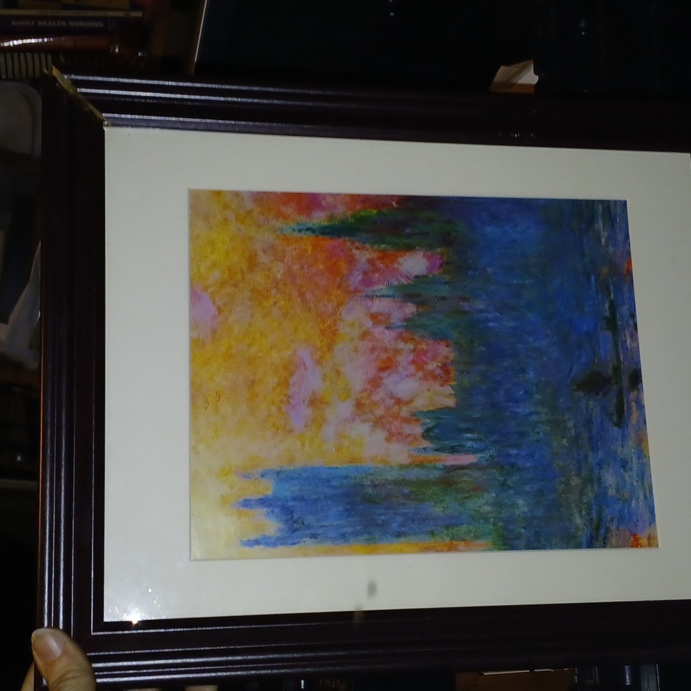 CLAUDE MONET LONDON PARLIAMENT IN WINTER PAINTING ART FRAMED ART